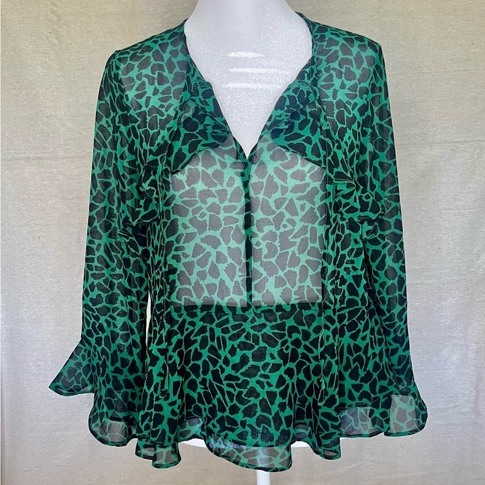 BANANA REPUBLIC | Petite Ruffle Bell Sleeve Blouse